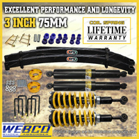 3" 75mm Pre Assembled Lift Kit Shackle EFS Leaf for Toyota Hilux GUN 125 126