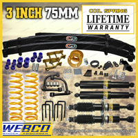 3"75mm Lift Kit Shock King Coil EFS Leaf Control Arm Diff for Mazda BT50 11-20