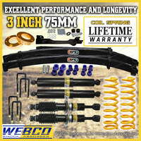 75mm + 50mm Lift Kit Diff Drop Kit King Coil EFS Leaf for Holden Colorado RG