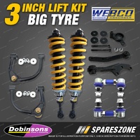 3" Webco Big Tyre Lift Kit Complete Strut King Coil for Toyota Hilux GUN126