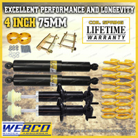 4" Front 3" Rear Lift Kit King Coil Extended Shackle Spacers for Ford Ranger PY