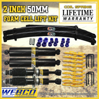 2" Foam Cell Lift Kit Shocks King Springs EFS Leaf for Mitsubishi Triton MR