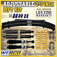 2"-3" Adjustable Lift Kit Shocks King Coil EFS Leaf for Mitsubishi Triton MR