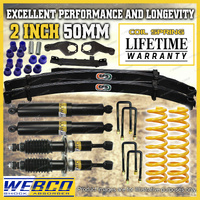 2" Lift Kit Shocks King Springs EFS Leaf Diff Drop Kit for Mitsubishi Triton MR