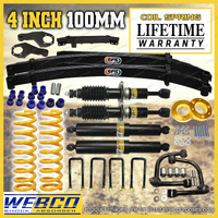 100mm+30mm Lift Kit Shock King Coil EFS Leaf Arm Diff for Mitsubishi Triton MR