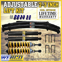 Adjustable 2 - 3" Pre Assembled Lift Kit EFS Leaf for Mitsubishi Triton MR 4WD
