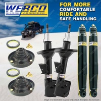 Front + Rear Shock Absorber Strut Mount Bearing Kit for BMW X5 E53 11/00-02/07