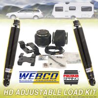 Rear Webco Shock + Airbag Adjustable Load Kit 2200kg for FORD F100 F150 F250