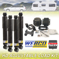 Rear Webco Shock + Airbag Adjustable Load Kit 2200kg for FORD 2WD F250 F350