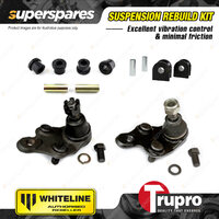 Whiteline Lower Control Arm Bush + Trupro Lower Ball Joint for Holden Nova LE LF