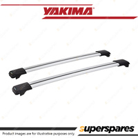 2 x Yakima Aero Rail Bar Silver 98 / 108cm Roof Rack Bar Low Profile Shape