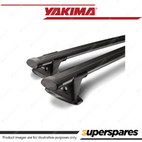 2 x Yakima ThruBar 120cm Black S16YB - Roof Rack Bar Seamless Appearance