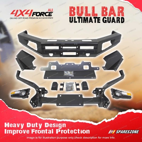 4X4FORCE Ultimate Guard No Loop Bumper Bull Bar for Toyota Landcruiser 200 16-21