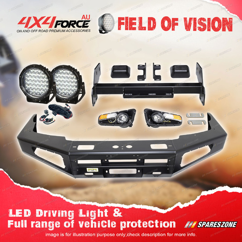 4X4FORCE Ultimate Guard No Loop Bumper Bullbar Drive Light for Nissan Navara D22