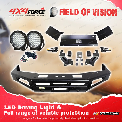 4X4FORCE Ultimate Guard No Loop Bullbar Lights for Toyota Landcruiser 105 Series