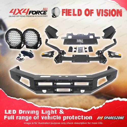 4X4FORCE Ultimate Guard No Loop Bullbar Lights for Toyota Landcruiser 200 16-21