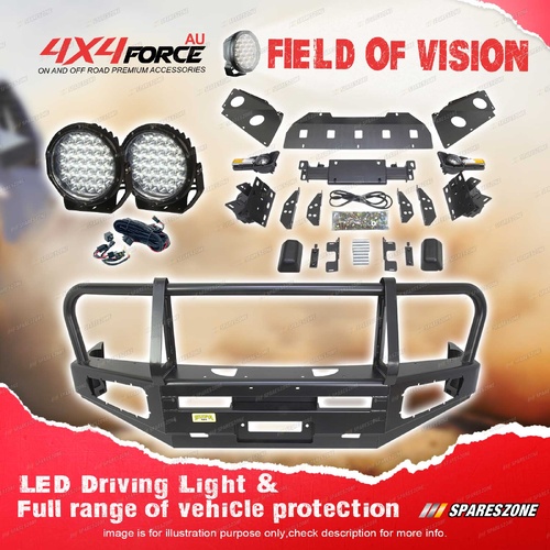 4X4FORCE Premium Armor 3 Loop Bullbar Lights for Nissan Navara D40 Thai 06-11