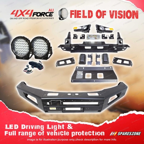 4X4FORCE Ultimate Guard No Loop Bumper Bullbar Lights for Mazda BT-50 11-20