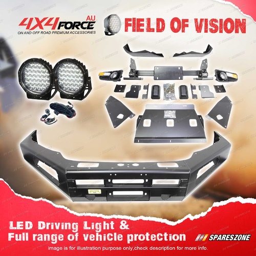 4X4FORCE Ultimate Guard No Loop Bullbar Lights for Toyota Hilux Rocoo 19-20