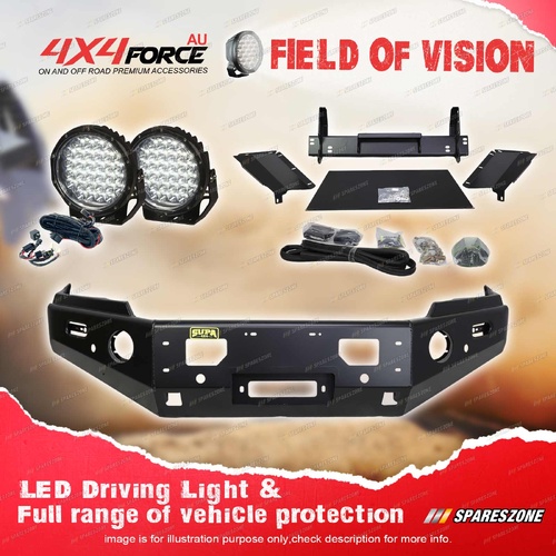 4X4FORCE Ultimate Guard No Loop Bumper Bullbar Lights for Mazda BT-50 20-25