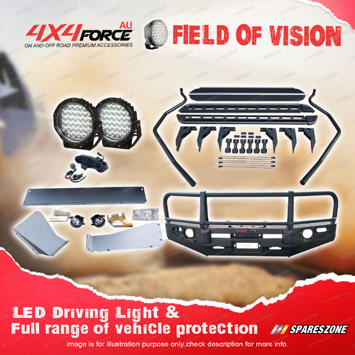 Premium Armor 3 Loop Bullbar Light Side Steps for Toyota Landcruiser LC200 17-On