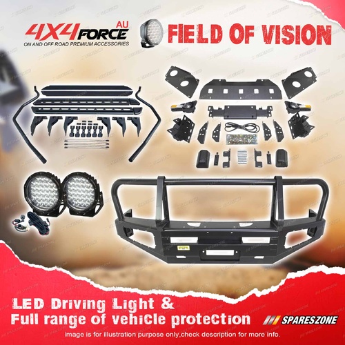 Premium Armor 3 Loop Bumper Bullbar Light Side Steps for Nissan Navara D40 06-11