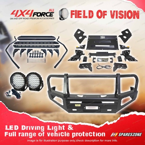 Premium Armor 3 Loop Bumper Bullbar Light Side Steps for Nissan Navara D40 11-On