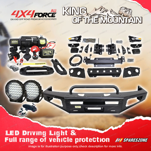 Safari Shield U Loop Bumper Bullbar Light Winch for Nissan Navara D40 Thai 08-15