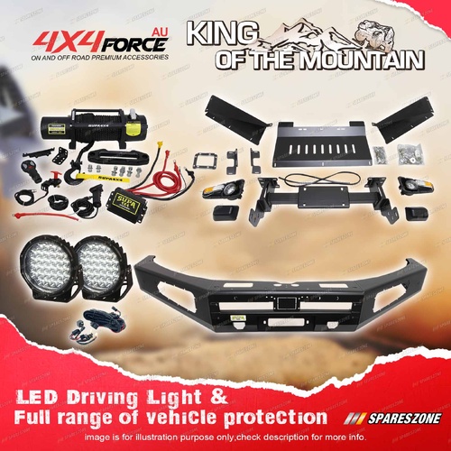 4X4FORCE Ultimate Guard No Loop Bumper Bullbar Lights Winch for GWM Cannon 20-24