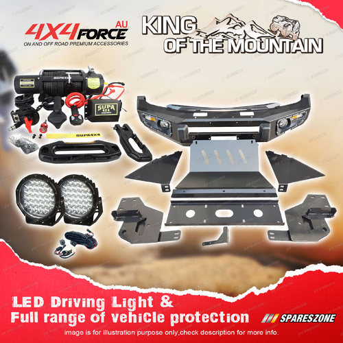 Ultimate Guard No Loop Bumper Bullbar Lights Winch for Mitsubishi Triton 06-14