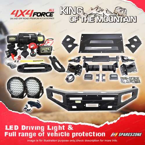 Ultimate Guard No Loop Bullbar Lights Winch for Nissan Navara D40 Spain 11-On