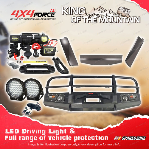 Premium Armor 3 Loop Bumper Bullbar Drive Lights Winch for Toyota Landcruiser 80