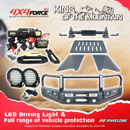 Premium Armor 3 Loop Bumper Bullbar Drive Light Winch for Toyota Prado 150 10-17