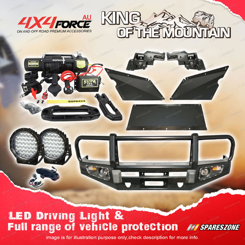 Premium Armor 3 Loop Bullbar Drive Light Winch for Toyota Landcruiser 105 Series