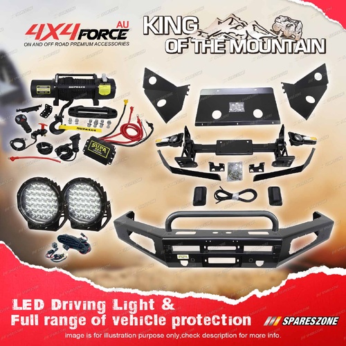 Safari Shield U Loop Bullbar Drive Light Winch for Toyota Landcruiser 200 08-15