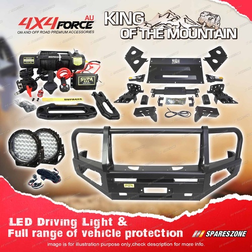 Premium Armor 3 Loop Bumper Bullbar Lights Winch for Nissan Navara D40 11-On