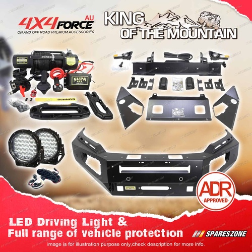 Ultimate Guard No Loop Bullbar Light Winch for Mitsubishi Triton MR 19-20
