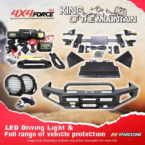 Safari Shield U Loop Bullbar Drive Light Winch for Toyota Landcruiser Prado 150