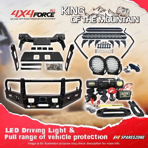 Armor Bullbar 3 Loop Guard Plate Lights Winch Side Step for Mazda BT50 11-20