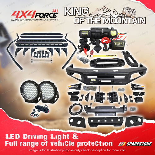 Ultimate Guard No Loop Bullbar Light Side Step Winch for Nissan Navara D40 06-11