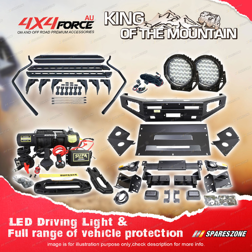 Ultimate Guard No Loop Bullbar Light Side Step Winch for Nissan Navara D40 11-On