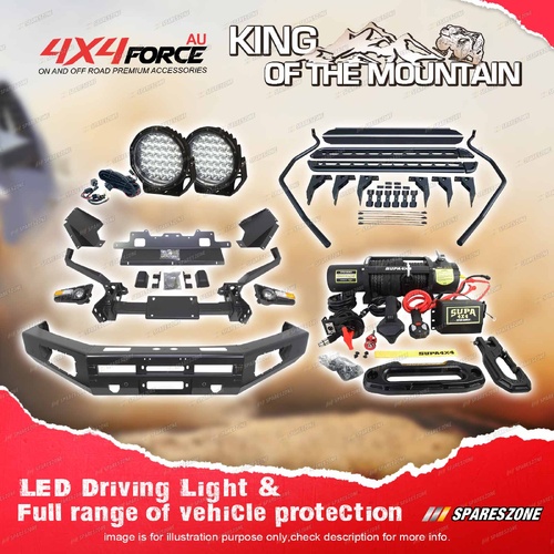 Ultimate Guard Bullbar Light Side Step Winch for Toyota Landcruiser 200 16-21