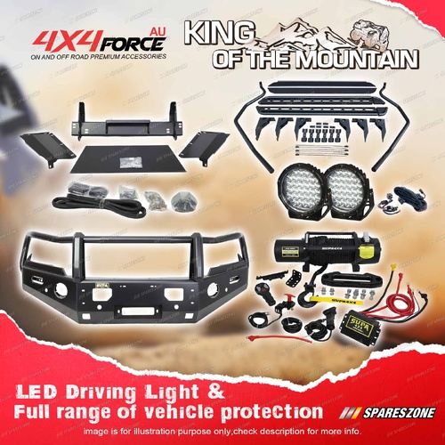 Armor Bullbar 3 Loop Guard Plate Lights Winch Side Step for Mazda BT50 20-25