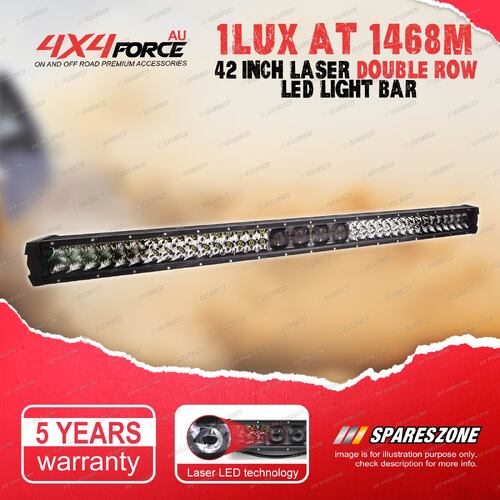 4X4FORCE 42 Inch Double Row Laser Osram LED Light Bar Universal Driving Lamp