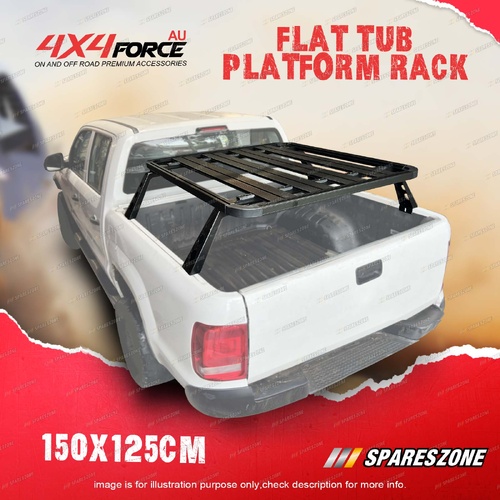 4X4FORCE 150x125cm Heavy Duty Flat Tub Platform Rack for Mitsubishi Triton 15-18
