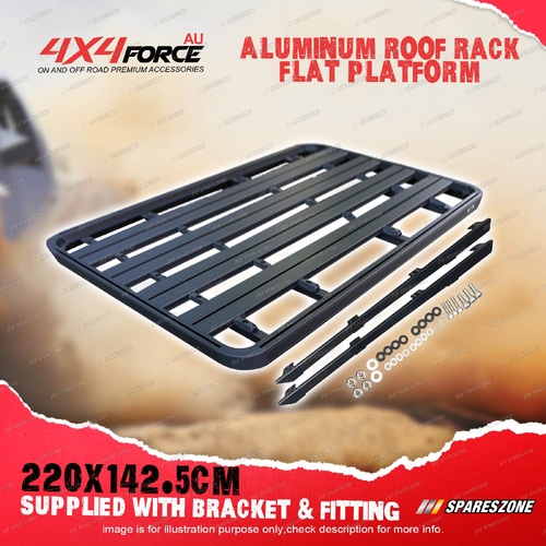 220 x 142.5cm Roof Rack Flat Platform with Bracket for Jeep Wrangler JK