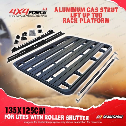 135x125cm Aluminum Gas Strut Lift Up Tub Rack Platform Suit Roller Shutter