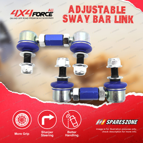 Pair 4X4FORCE Front Adjustable Sway Bar Links for GWM Great Wall Cannon Tank 300