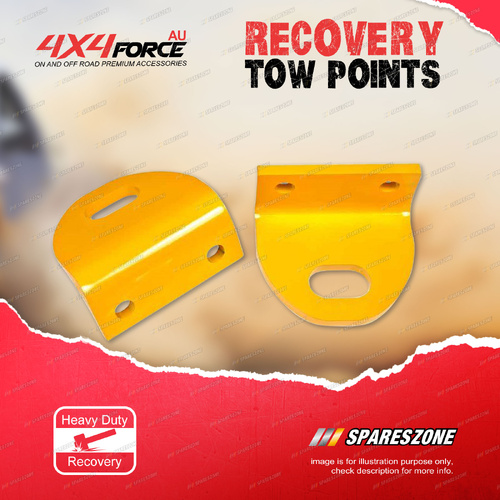 Pair 4X4FORCE Recovery Heavy Duty Tow Points for Nissan Navara D40 05-15