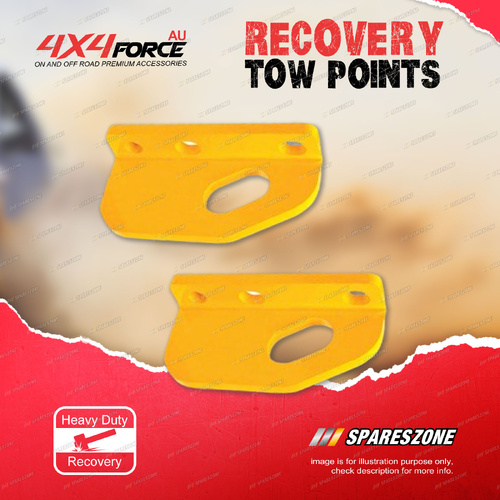 Pair 4X4FORCE Recovery Heavy Duty Tow Points for Toyota Landcruiser 200